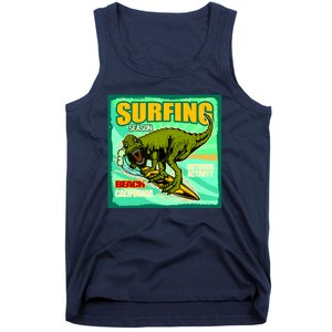 Surfing T-Rex Tank Top