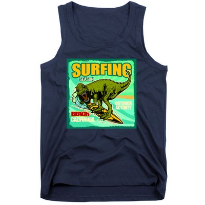 Surfing T-Rex Tank Top