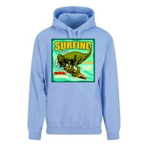 Surfing T-Rex Unisex Surf Hoodie