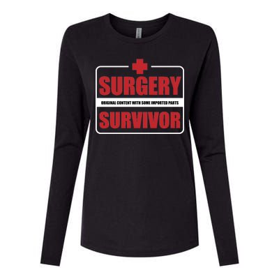 Surgery Survivor Imported Parts Womens Cotton Relaxed Long Sleeve T-Shirt