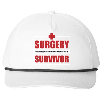 Surgery Survivor Imported Parts Snapback Five-Panel Rope Hat