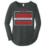 Surgery Survivor Imported Parts Women's Perfect Tri Tunic Long Sleeve Shirt