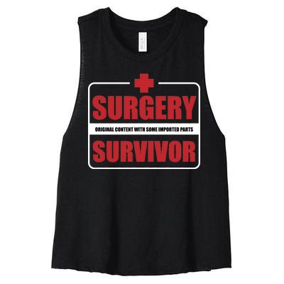 Surgery Survivor Imported Parts Women's Racerback Cropped Tank