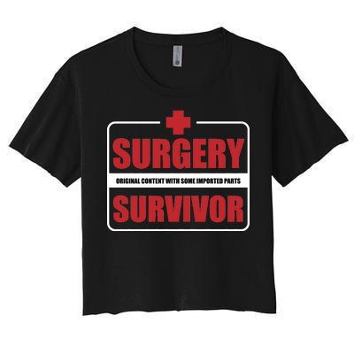 Surgery Survivor Imported Parts Women's Crop Top Tee