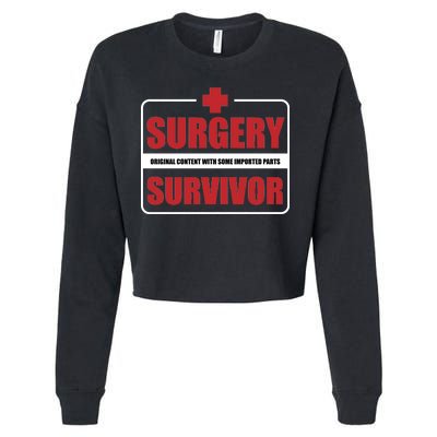 Surgery Survivor Imported Parts Cropped Pullover Crew