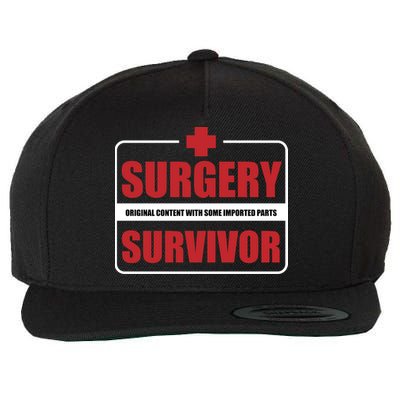 Surgery Survivor Imported Parts Wool Snapback Cap