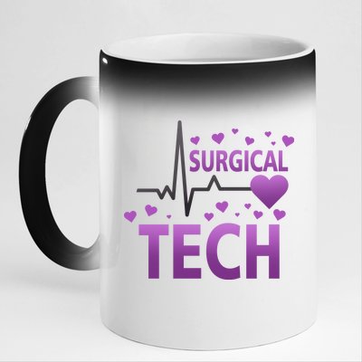 Surgical Tech 11oz Black Color Changing Mug