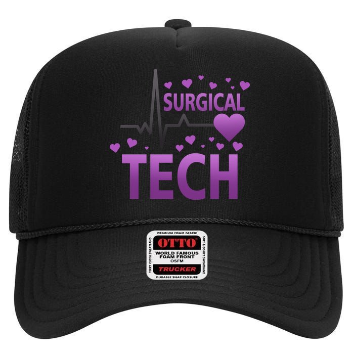 Surgical Tech High Crown Mesh Back Trucker Hat