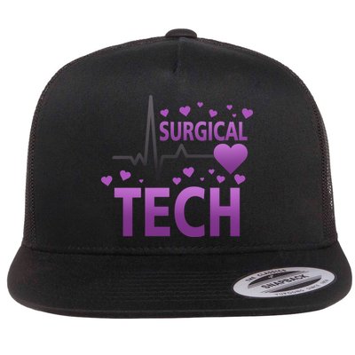 Surgical Tech Flat Bill Trucker Hat