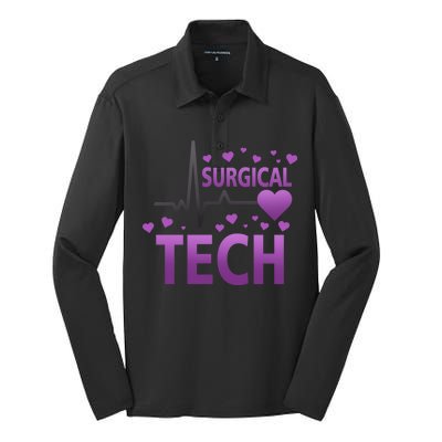 Surgical Tech Silk Touch Performance Long Sleeve Polo