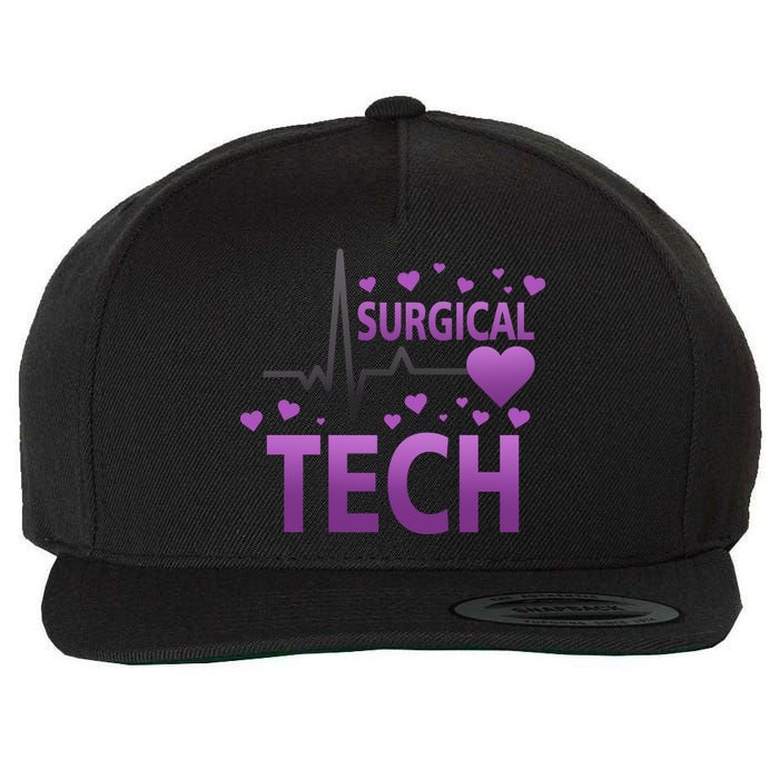 Surgical Tech Wool Snapback Cap