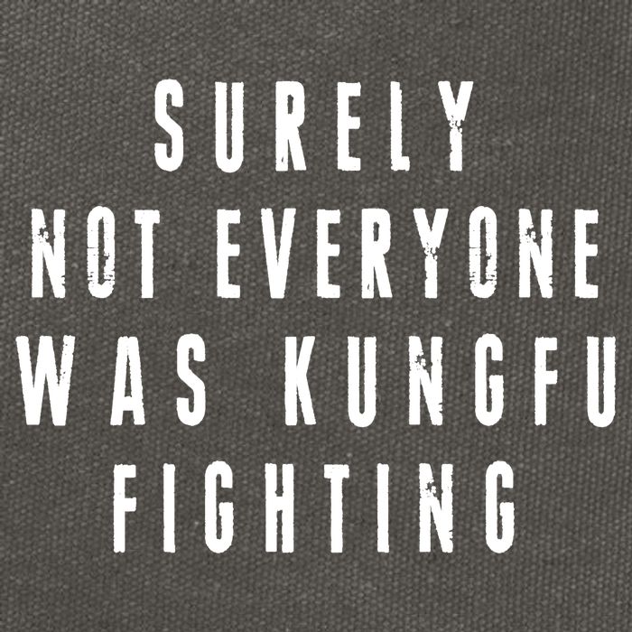 Surley Not Everyone Was Kungfu Fighting Funny Meme Cotton Canvas Backpack