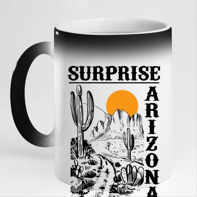 Surprise Arizona 11oz Black Color Changing Mug