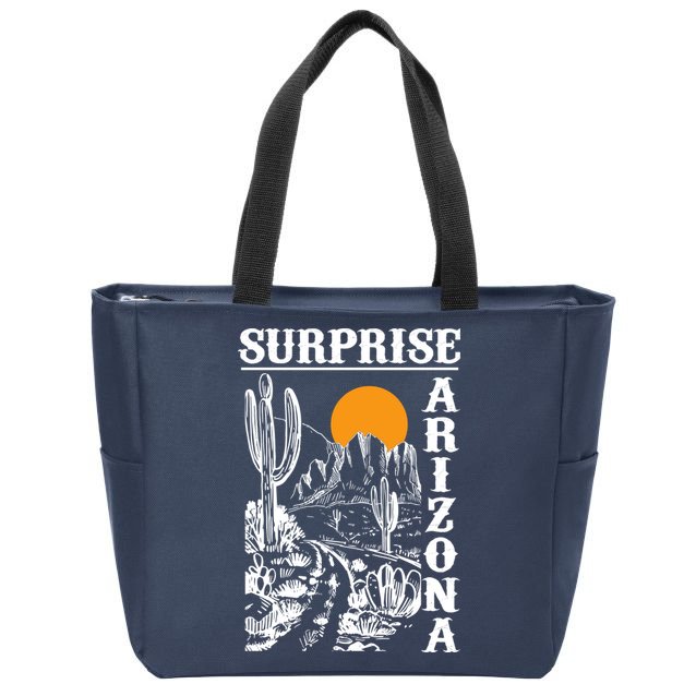 Surprise Arizona Zip Tote Bag