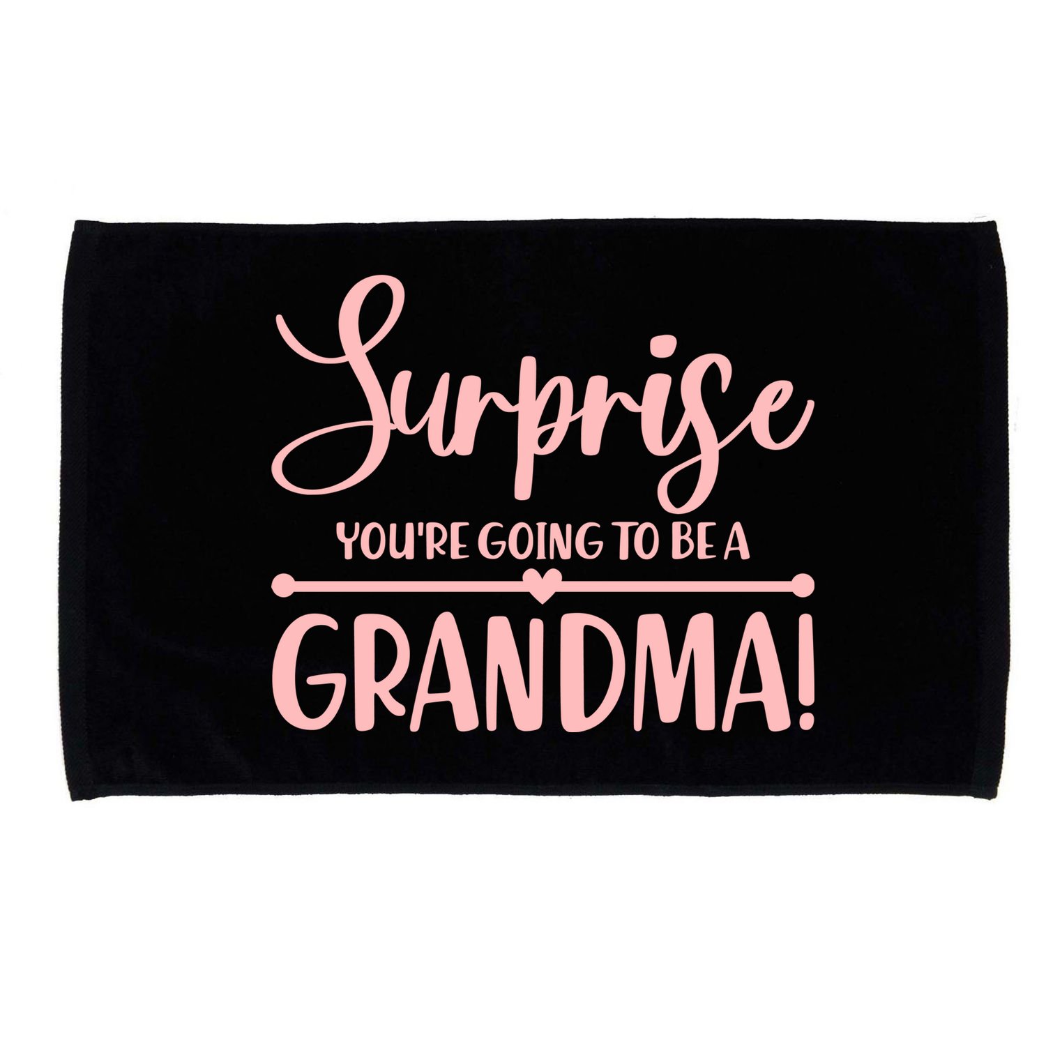 Surprise You're Going to Be A Grandma! Microfiber Hand Towel