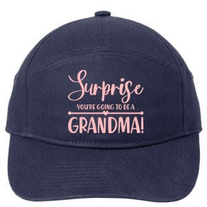 Surprise You're Going to Be A Grandma! 7-Panel Snapback Hat