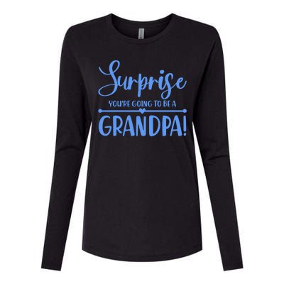 Surprise You're Going To Be A Grandpa! Womens Cotton Relaxed Long Sleeve T-Shirt