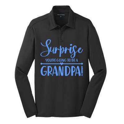 Surprise You're Going To Be A Grandpa! Silk Touch Performance Long Sleeve Polo