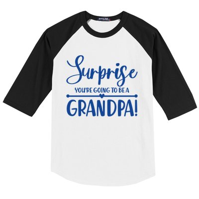 Surprise You're Going To Be A Grandpa! Baseball Sleeve Shirt