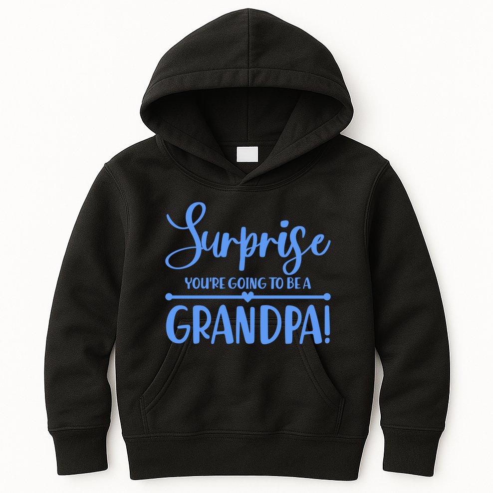 Surprise You're Going To Be A Grandpa! Kids Hoodie