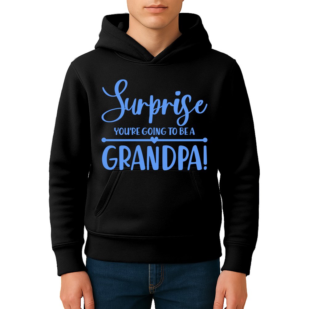 Surprise You're Going To Be A Grandpa! Kids Hoodie