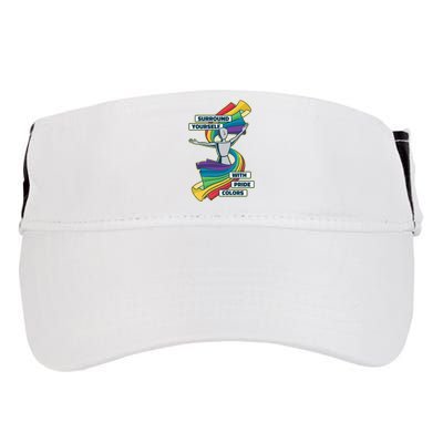 Surround Yourself With Pride Colors  Adult Drive Performance Visor