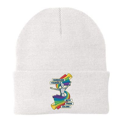 Surround Yourself With Pride Colors  Knit Cap Winter Beanie