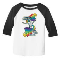 Surround Yourself With Pride Colors  Toddler Fine Jersey T-Shirt