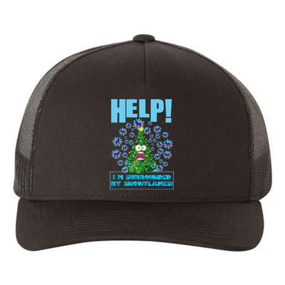 Surrounded By Snowflakes Yupoong Adult 5-Panel Trucker Hat