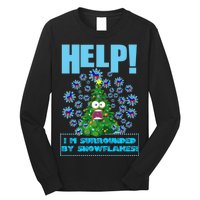 Surrounded By Snowflakes Long Sleeve Shirt