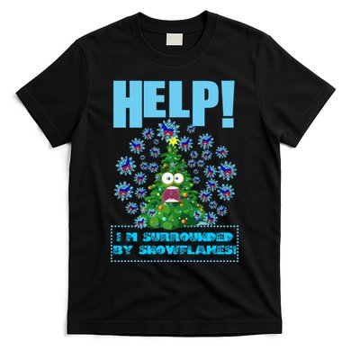 Surrounded By Snowflakes T-Shirt