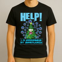 Surrounded By Snowflakes T-Shirt