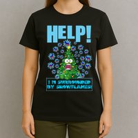 Surrounded By Snowflakes T-Shirt