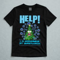 Surrounded By Snowflakes T-Shirt