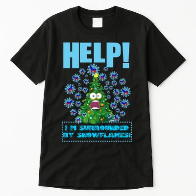 Surrounded By Snowflakes Tall T-Shirt
