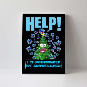 Surrounded By Snowflakes Canvas