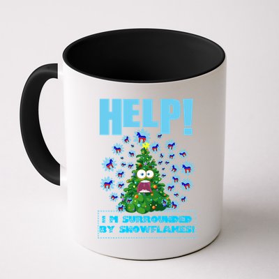 Surrounded By Snowflakes Mug