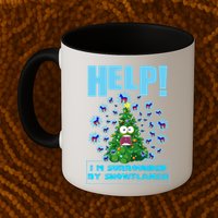Surrounded By Snowflakes Mug