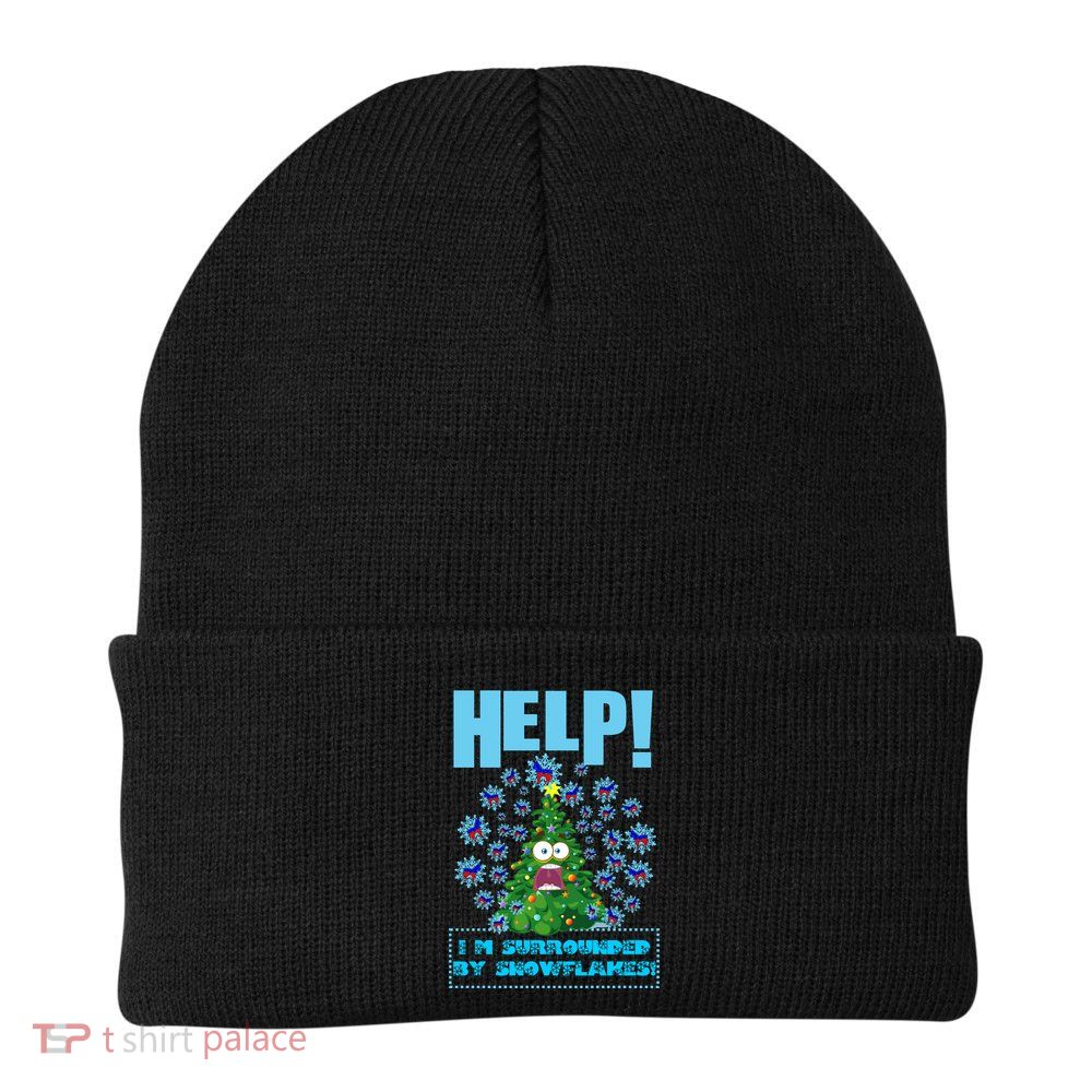 Surrounded By Snowflakes Beanie
