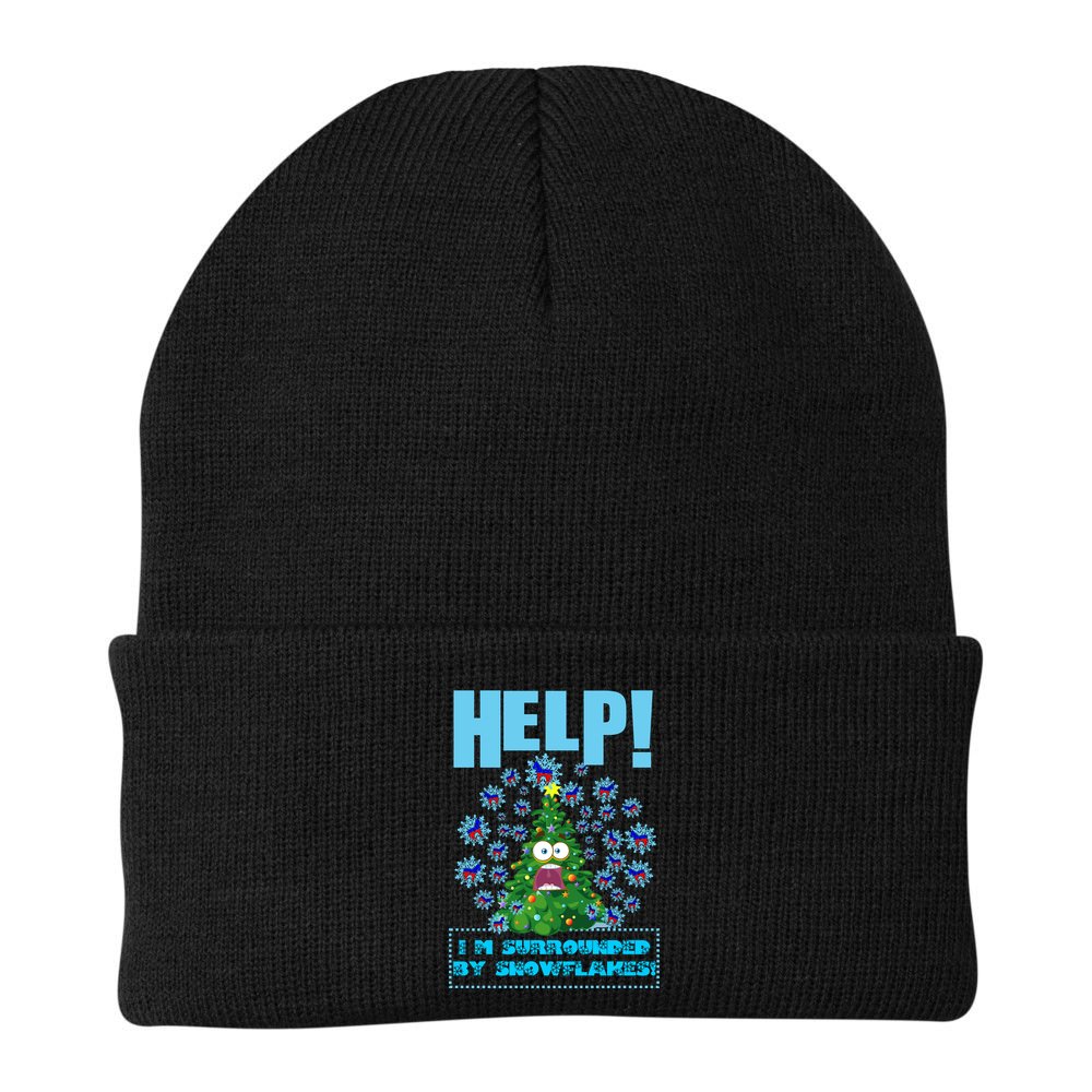 Surrounded By Snowflakes Beanie
