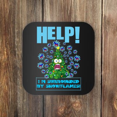 Surrounded By Snowflakes Coaster