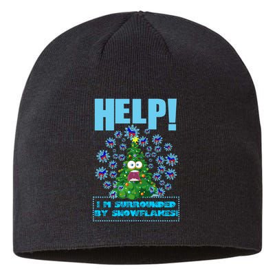 Surrounded By Snowflakes Sustainable Beanie