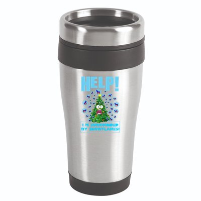 Surrounded By Snowflakes 16oz Travel Tumbler