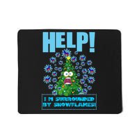 Surrounded By Snowflakes Mousepad