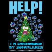 Surrounded By Snowflakes Youth Performance Sprint T-Shirt