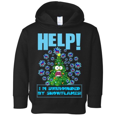 Surrounded By Snowflakes Toddler Hoodie