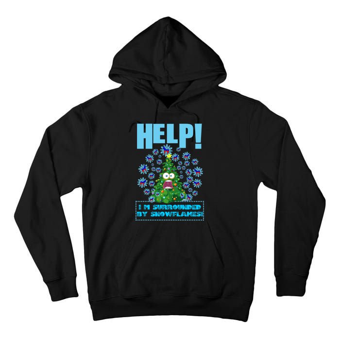 Surrounded By Snowflakes Tall Hoodie