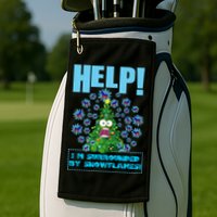 Surrounded By Snowflakes Golf Towel