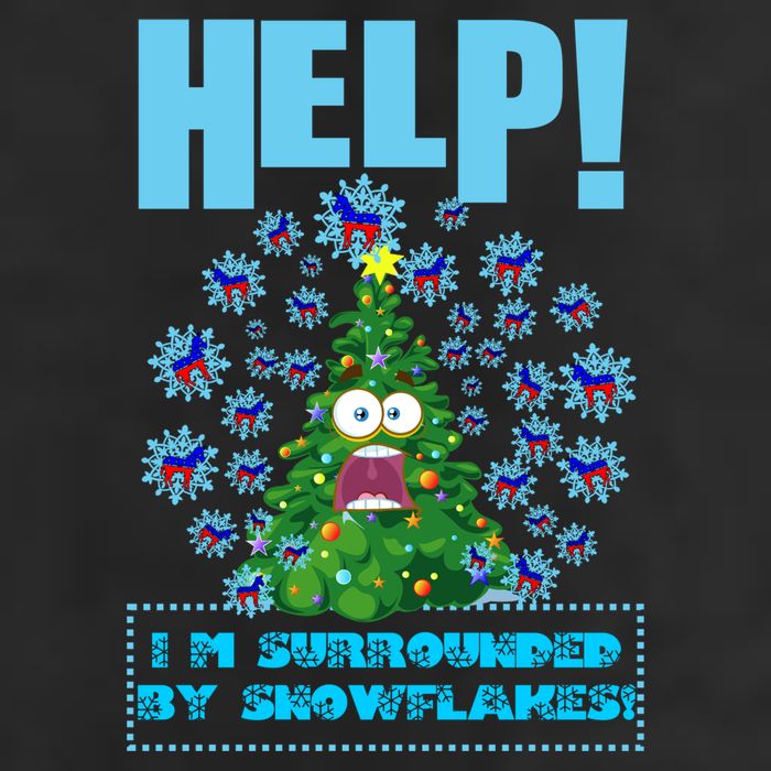 Surrounded By Snowflakes Golf Towel