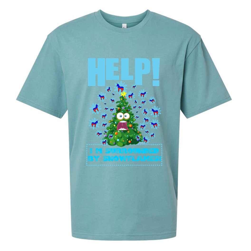 Surrounded By Snowflakes Sueded Cloud Jersey T-Shirt